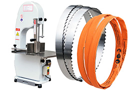 high Quality Stainless steel Usa 1650 mm meat and bone fast cutting butcher band saw blade for 210 model machine Frozen food process meat Shop